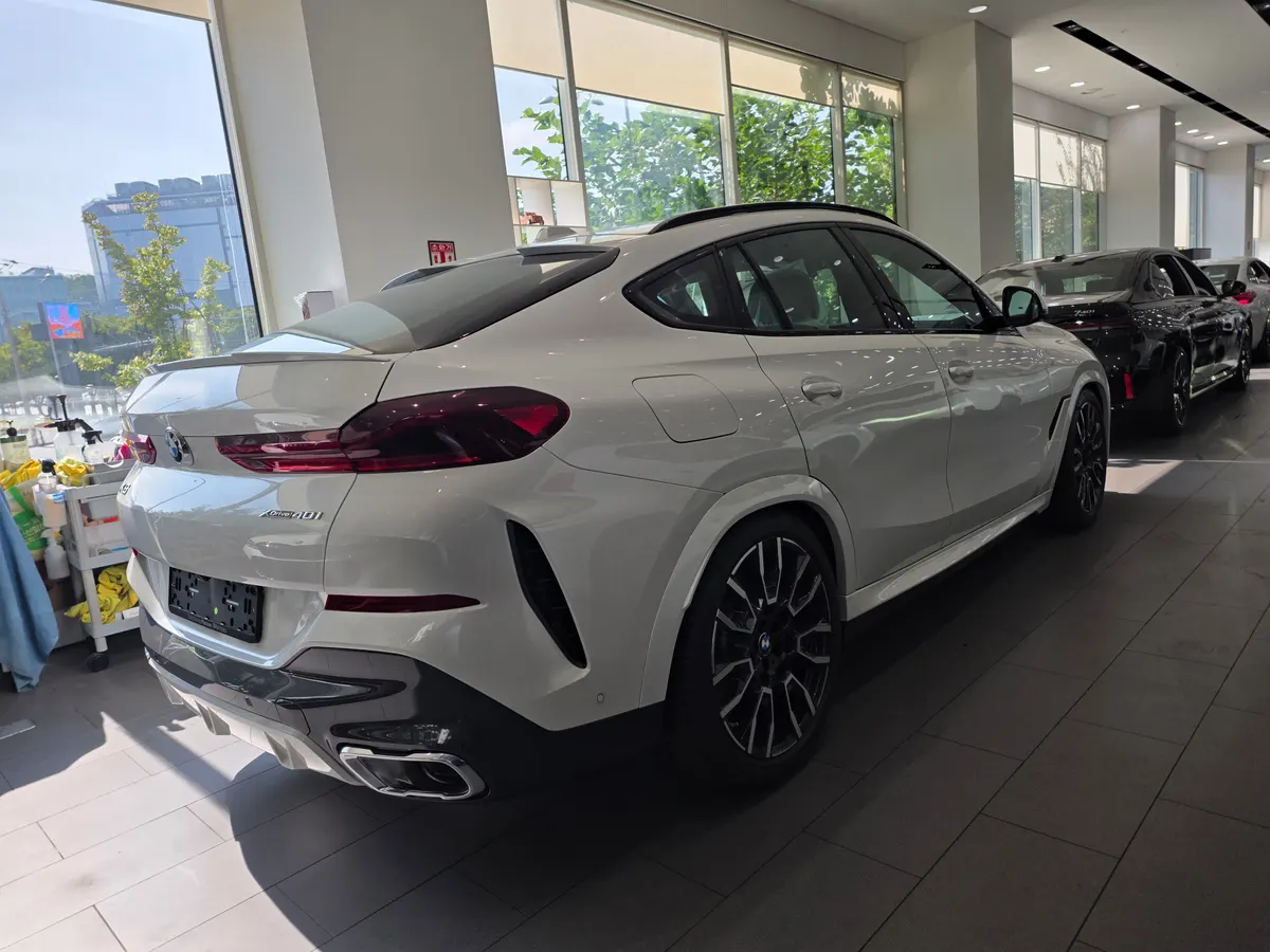 BMW X6 xDrive40i M 스포츠 뒤쪽 비스듬히 — 제공 원본 차량 사진