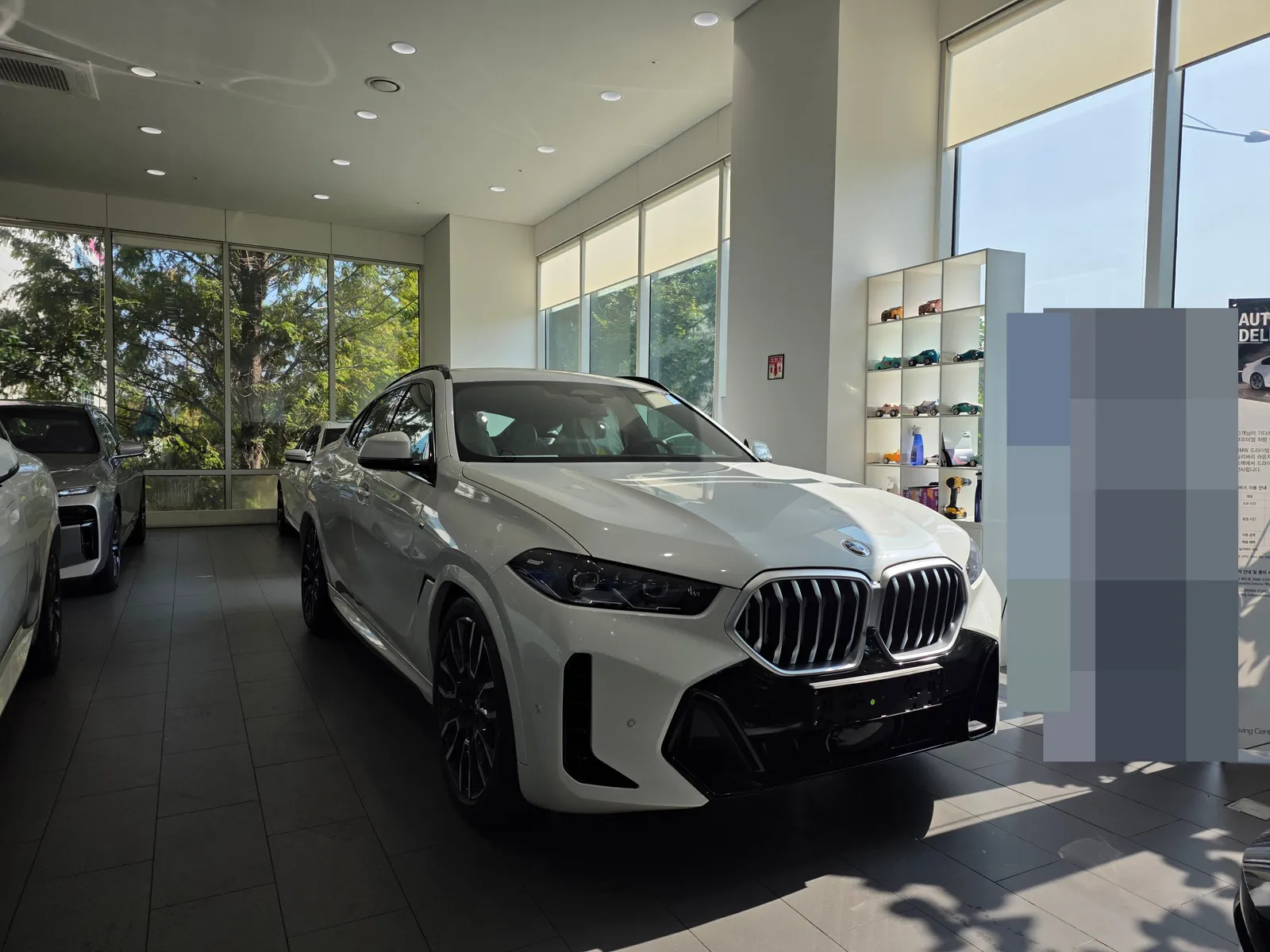 BMW X6 xDrive40i M 스포츠 앞쪽 비스듬히 — 제공 원본 차량 사진